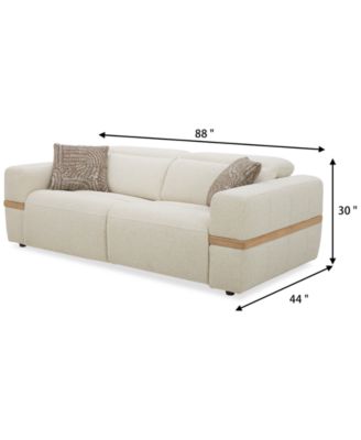 Nierling Fabric Power Motion Sofa with Power Headrest, Exclusively at Macy's