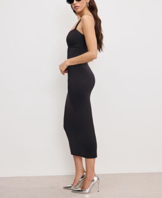 Women's Sculpting Sweetheart Midi Dress, Regular & Plus Size