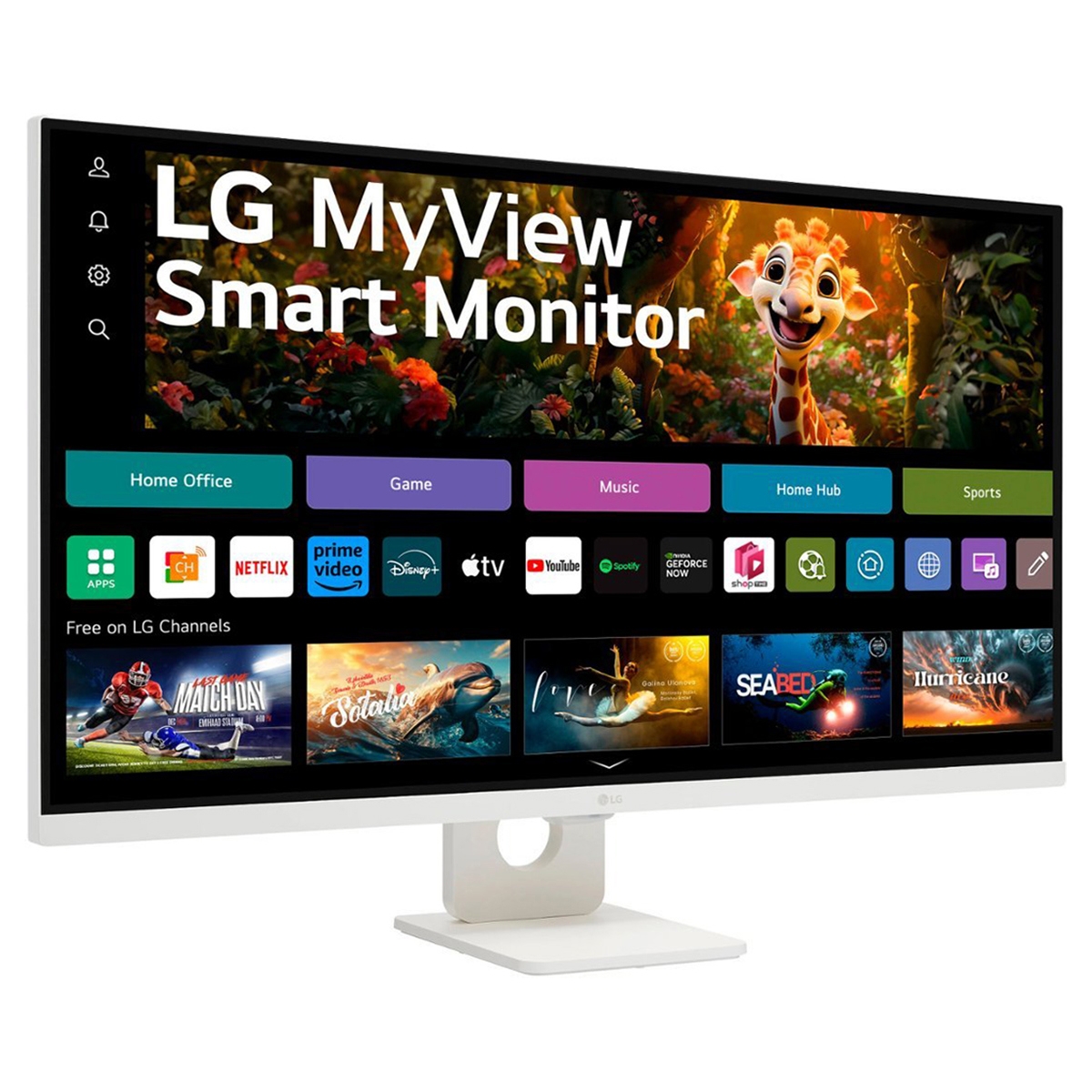 Lg MyView 32SR73U 31.5" 16:9 4K Ultra Hd Usb-c Va Hdr Lcd Smart Monitor with WebOS, White