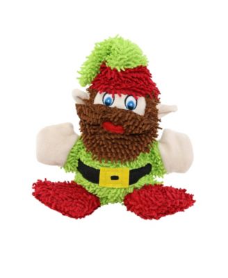 Microfiber Ball Med Elf, Durable Squeaky Christmas Dog Toy