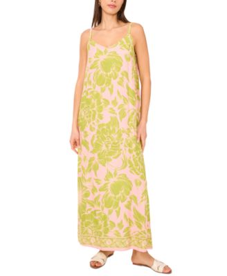 Vince Camuto - Women's Floral-Print Maxi Slip Dress