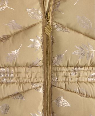 Toddler and Little Girls Foil Quilt Puffer coat