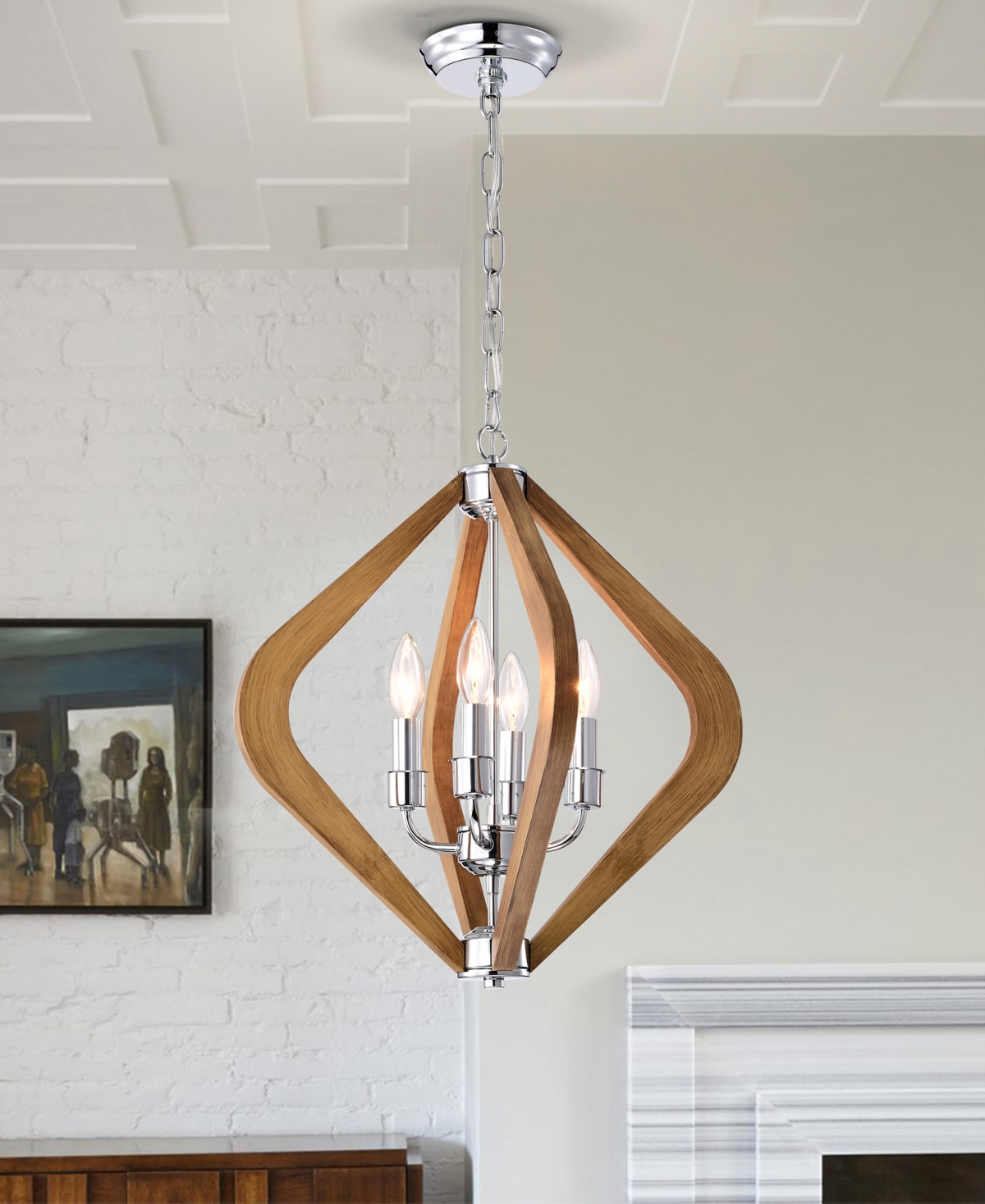 Home Accessories 18" Vissent 4-light Indoor Chandelier