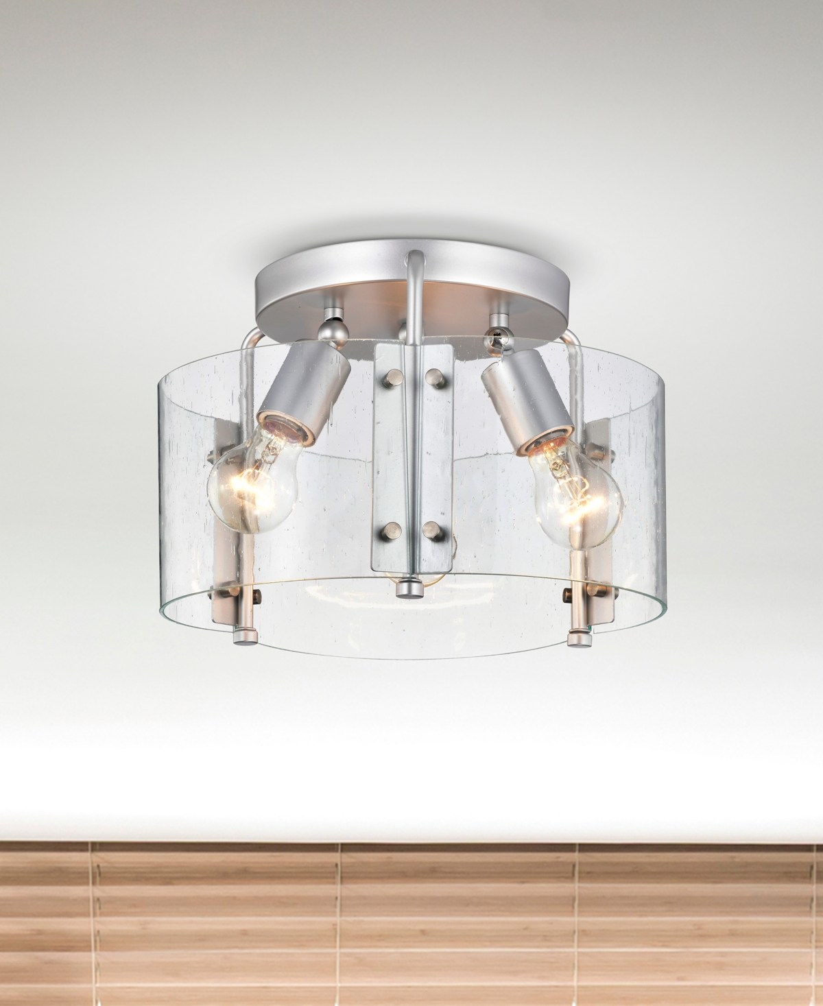 Home Accessories 13" Fortuna 2-light Indoor Semi-flush Mount Ceiling Light