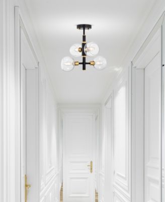 15" Silvia 4-Light Indoor Semi-Flush Mount Ceiling Light