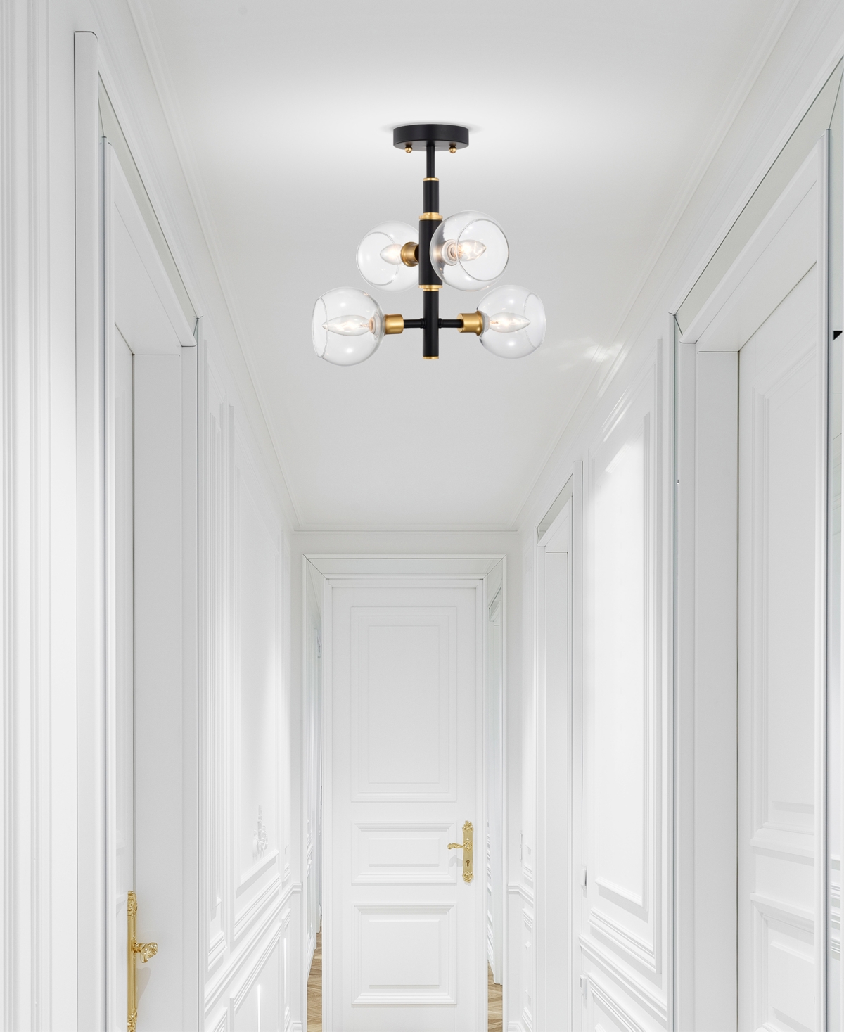 Home Accessories 15" Silvia 4-light Indoor Semi-flush Mount Ceiling Light