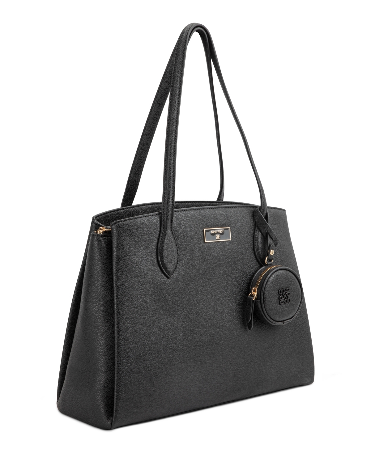 Nine West Mary Carryall Large Satchel Bag In Black