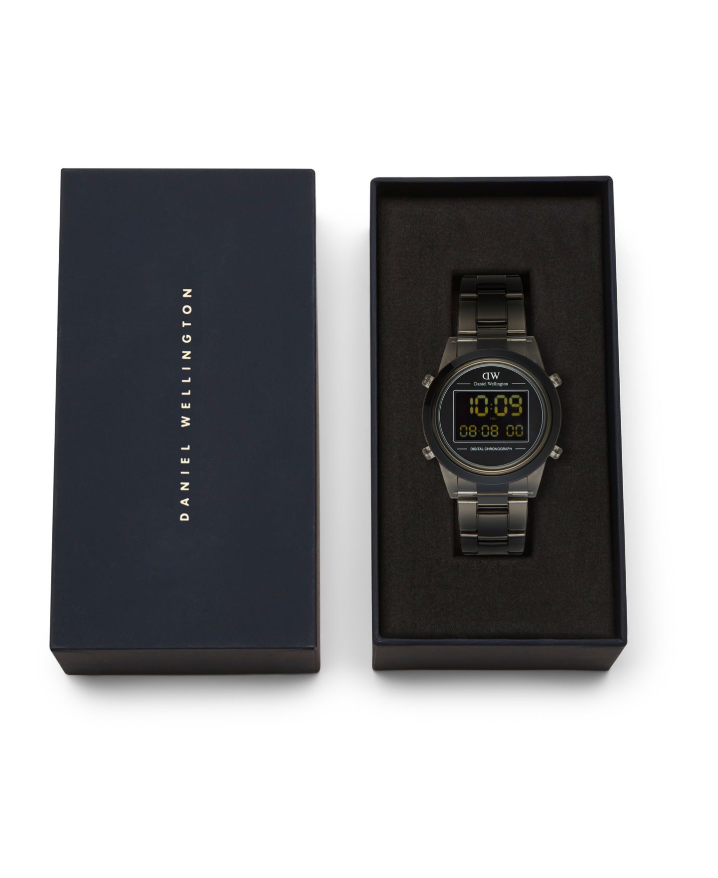 Женские часы Daniel Wellington Chronograph Gray Plastic Watch, 36mm — фото 5
