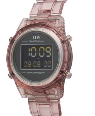 Women's Chronograph Pink Plastic Watch, 36mm