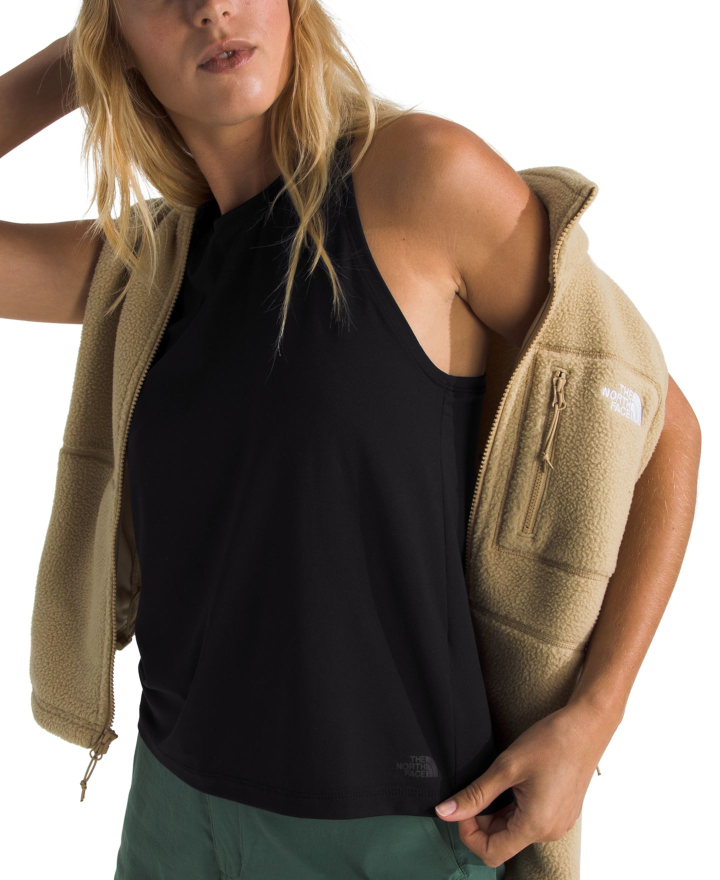 Женский топ The North Face Dune Sky Racerback, цвет: Чёрный — фото 2
