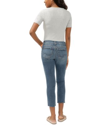 Women's Elyse Mid-Rise Comfort-Fit Ankle Straight-Leg Jeans