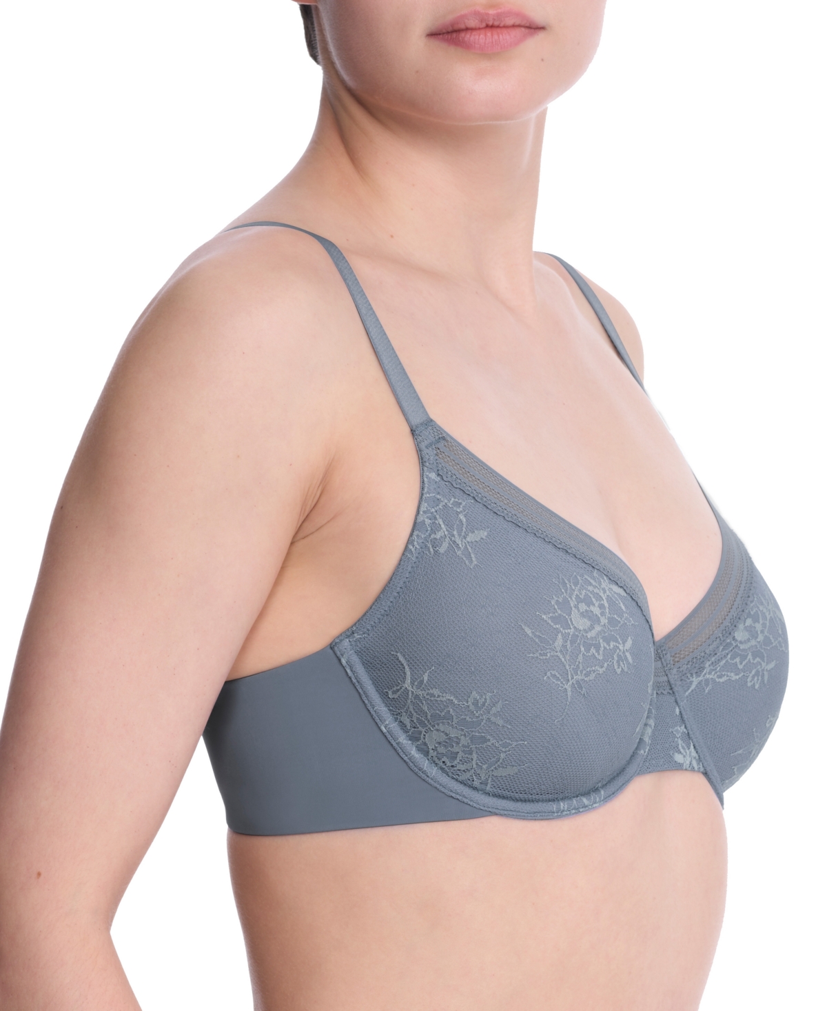 Natori Love Lace Underwire Full Coverage Plunge Bra