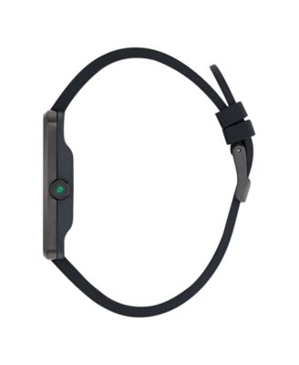 Unisex Analog Black Silicone Watch, 32mm