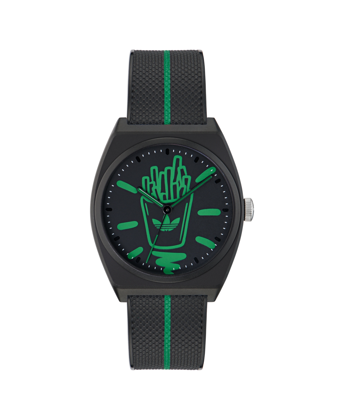 Adidas Originals Unisex Analog Black Resin Watch, 38mm