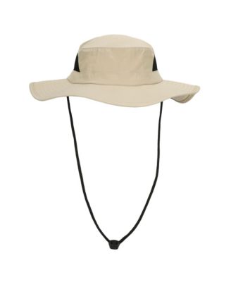 Men's 2-Pack Charcoal & Khaki Wide Brim Technical Boonie Sun Hat with Vented Mesh Piecing