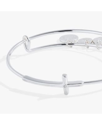 Cross Inline Bangle Bracelet