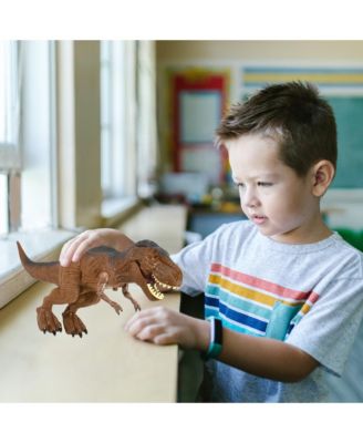 DB1 RC Dinosaur Toys -Walking Tyrannosaurus Dinosaur with Light-Up Eyes & Roaring Effect for Kids