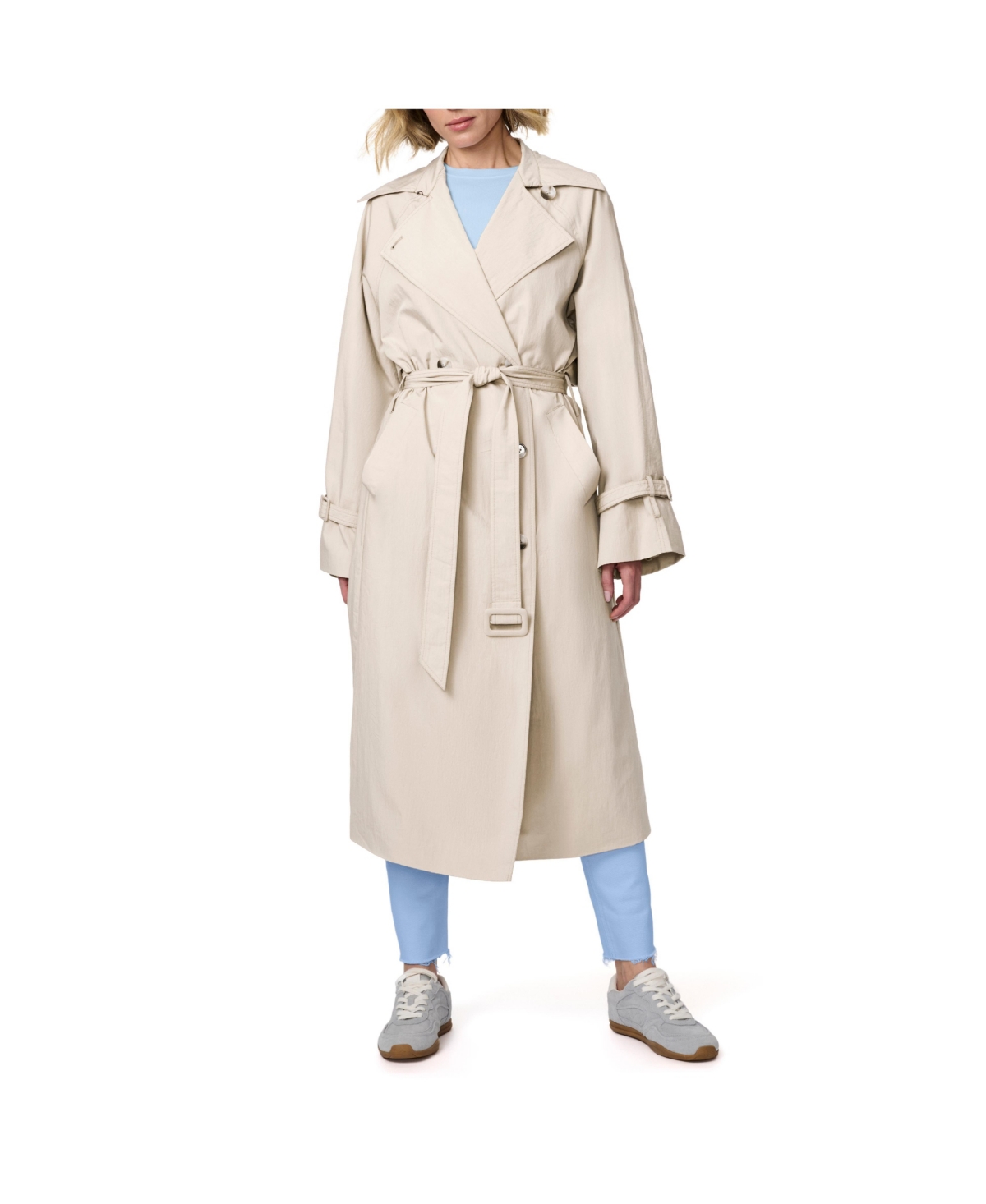 Women's Timeless Belted Trench - Tan