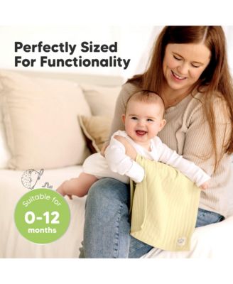 6pk Shea Baby Burp Cloths, Cotton Burping Cloths for Babies, Boys, Girls, Soft & Absorbent Spit Up Rag