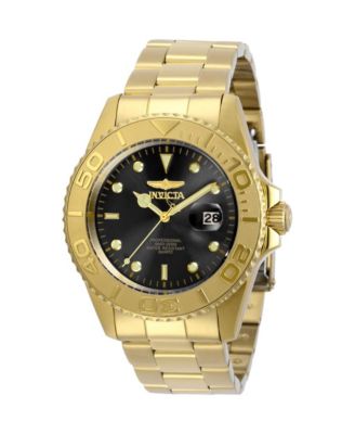 Men's 29946 Pro Diver Quartz 3 Hand Black Dial Watch