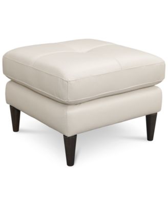 Furniture - Keaton Top-Grain Leather Ottoman