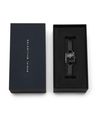 Women's Analog Black Stainless-Steel Watch, 16mm