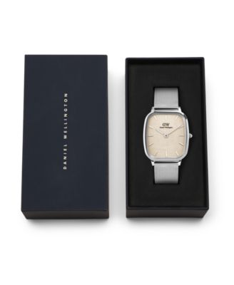 Men's Analog Silver Tone Stainless-Steel Watch, 32mm