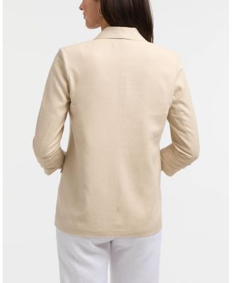 Women's Tailored Linen-Blend Blazer
