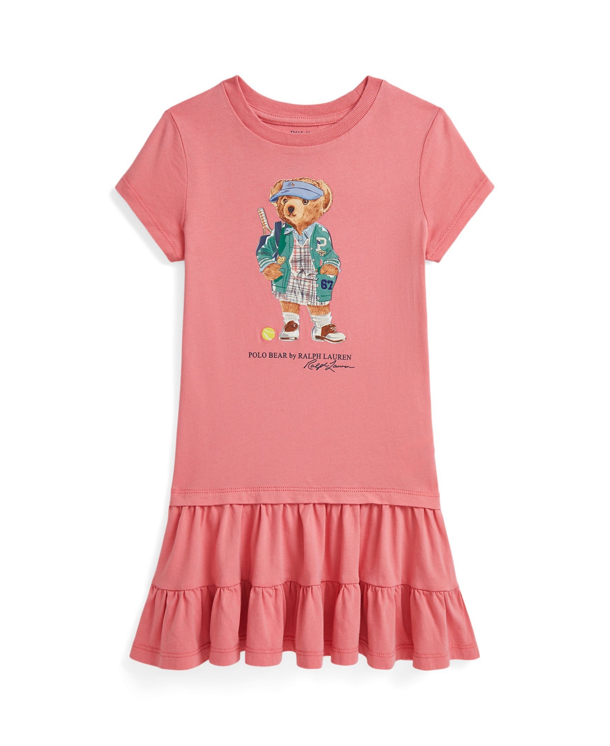 Polo Ralph Lauren Ralph Lauren Polo Bear Tiered Cotton Jersey Dress