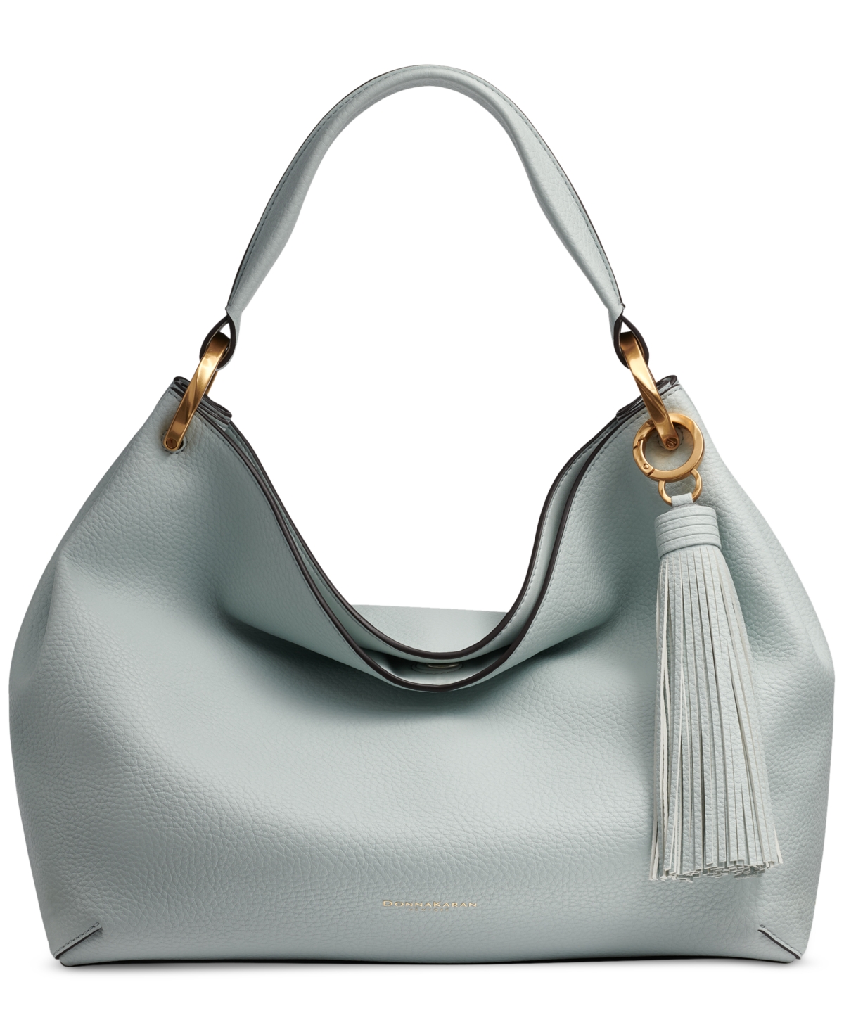 Glenwood Leather Shoulder with Tassel Detail - Blk/gold