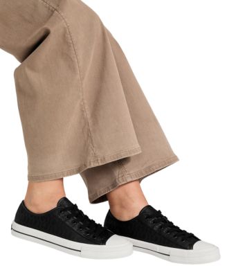 Women's Carey Jacquard Logo Low-Top Lace-Up Sneakers