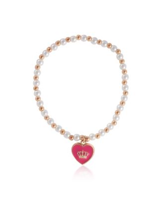 Kids Beaded Bracelet Set – “Juicy Couture” Letter Beads & Heart Charm