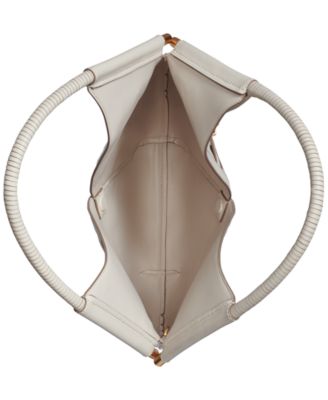 Baldwin Woven Leather Floral Shoulder Bag