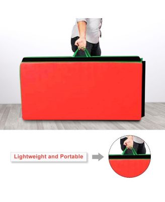 4 Feet x 10 Feet Thick Folding Panel Gymnastics Mat-Color