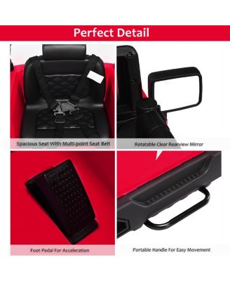 12V Electric Ride On Truck with Parental Remote Control and LED Lights