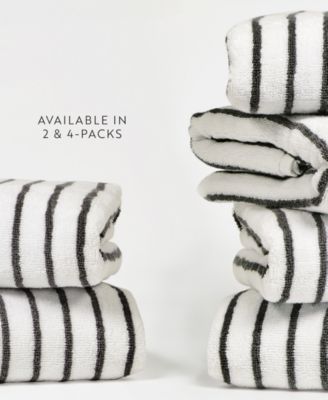 Cabana Stripe Cotton 2-Pack Beach Towels, 30" x 70"