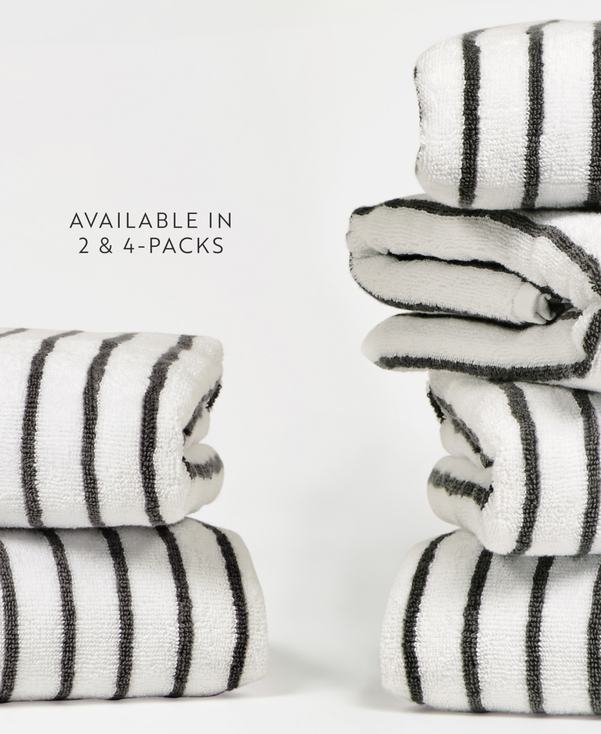 ienjoy Home Cabana Stripe Cotton 2-Pack Beach Towels, 30" x 70"