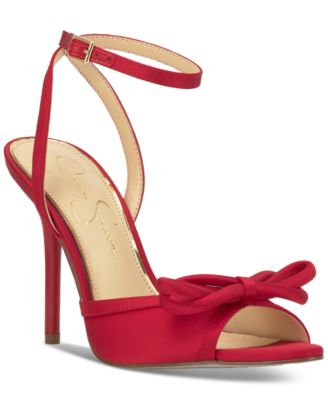 Jessica Simpson - Women's Nolira Two-Piece Rhinestone Bow Dress Sandals