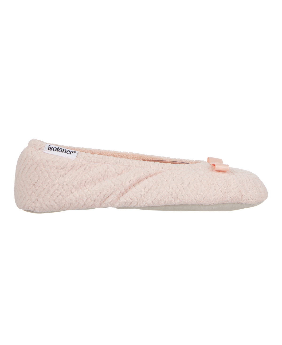 Isotoner Signature Women's Gemma Microterry Ballerina Slippers In Pink