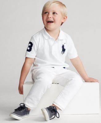 Toddler and Little Boys Big Pony Cotton Mesh Polo
