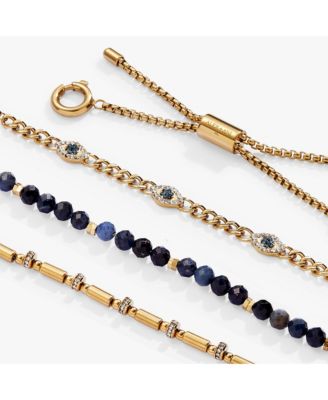 Evil Eye Stranded Bracelet Set