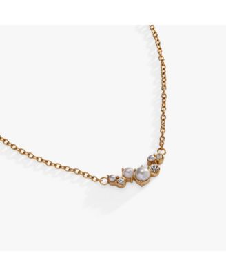 Pearl Crystal Pendant Necklace