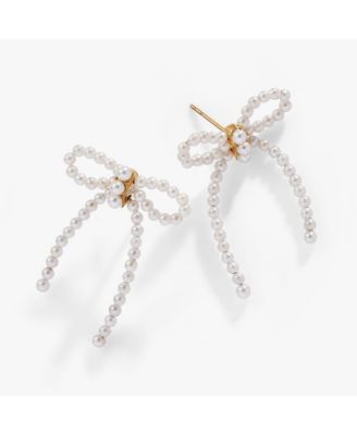 Pearl Bow Earring