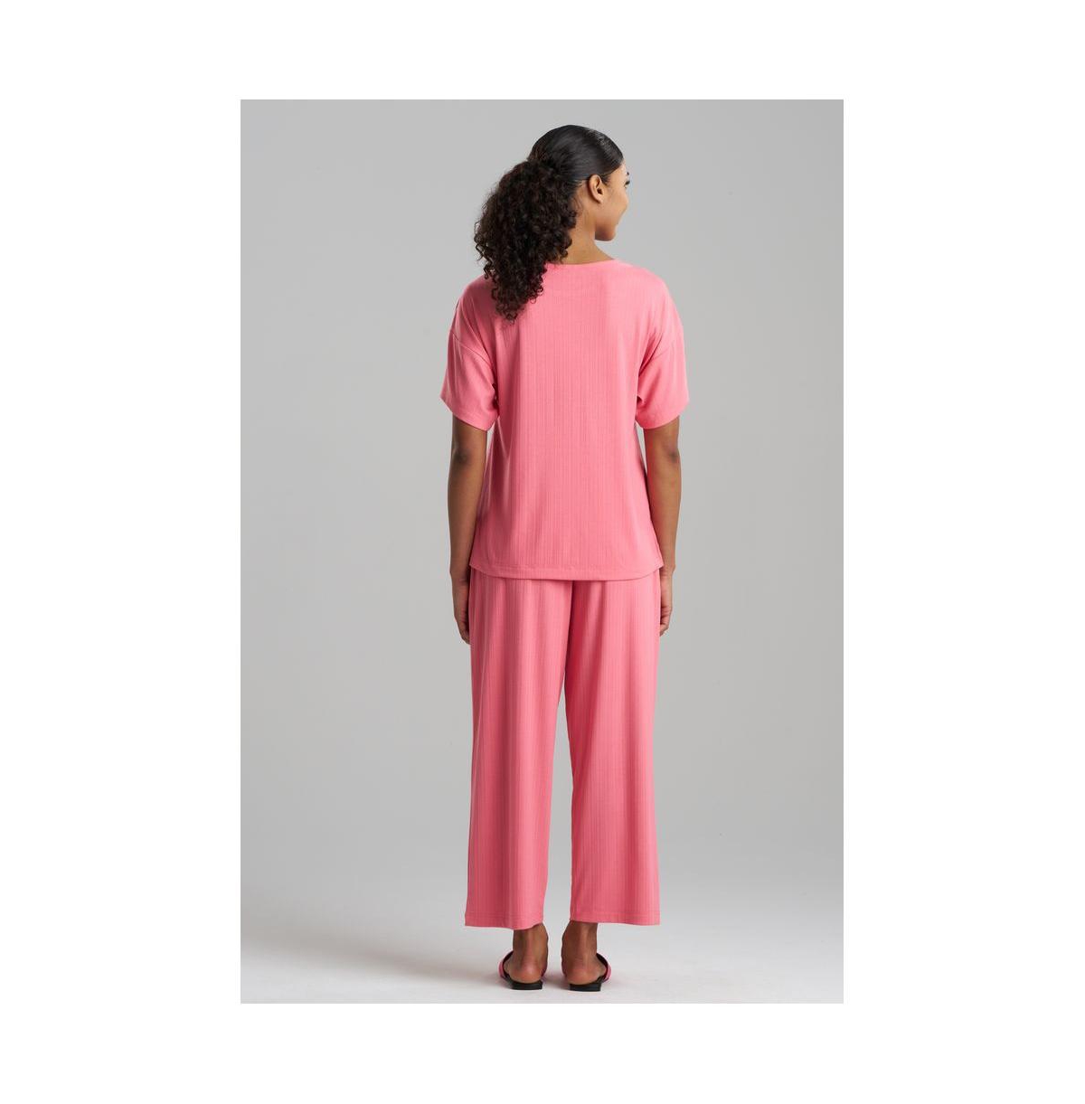 Natori Women's Soothe Short Sleeve Pant Set