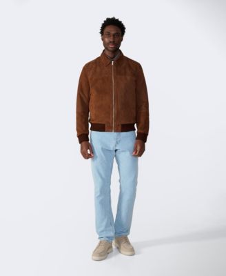 Men's Men s Suede Bomber Jacket, Created for Macy s