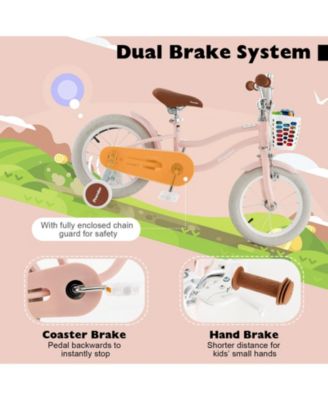 12 Kids Bike for Boys and Girls Aged 3-8 Years with Training Wheels