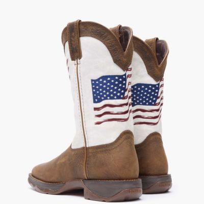 Lady Rebel by Women's Distressed Flag Embroidery Western Boot