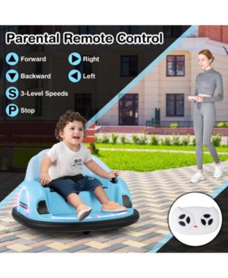 12V 360° Ride on Bumper Car for Toddlers with Remote Control