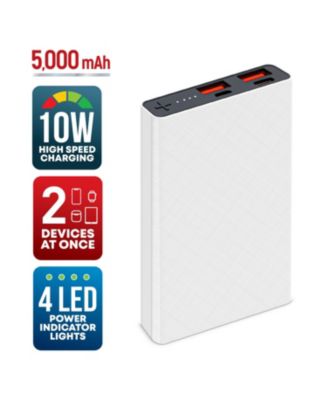 5,000mAh Rapid Charging Multi-Port Slim Power Bank