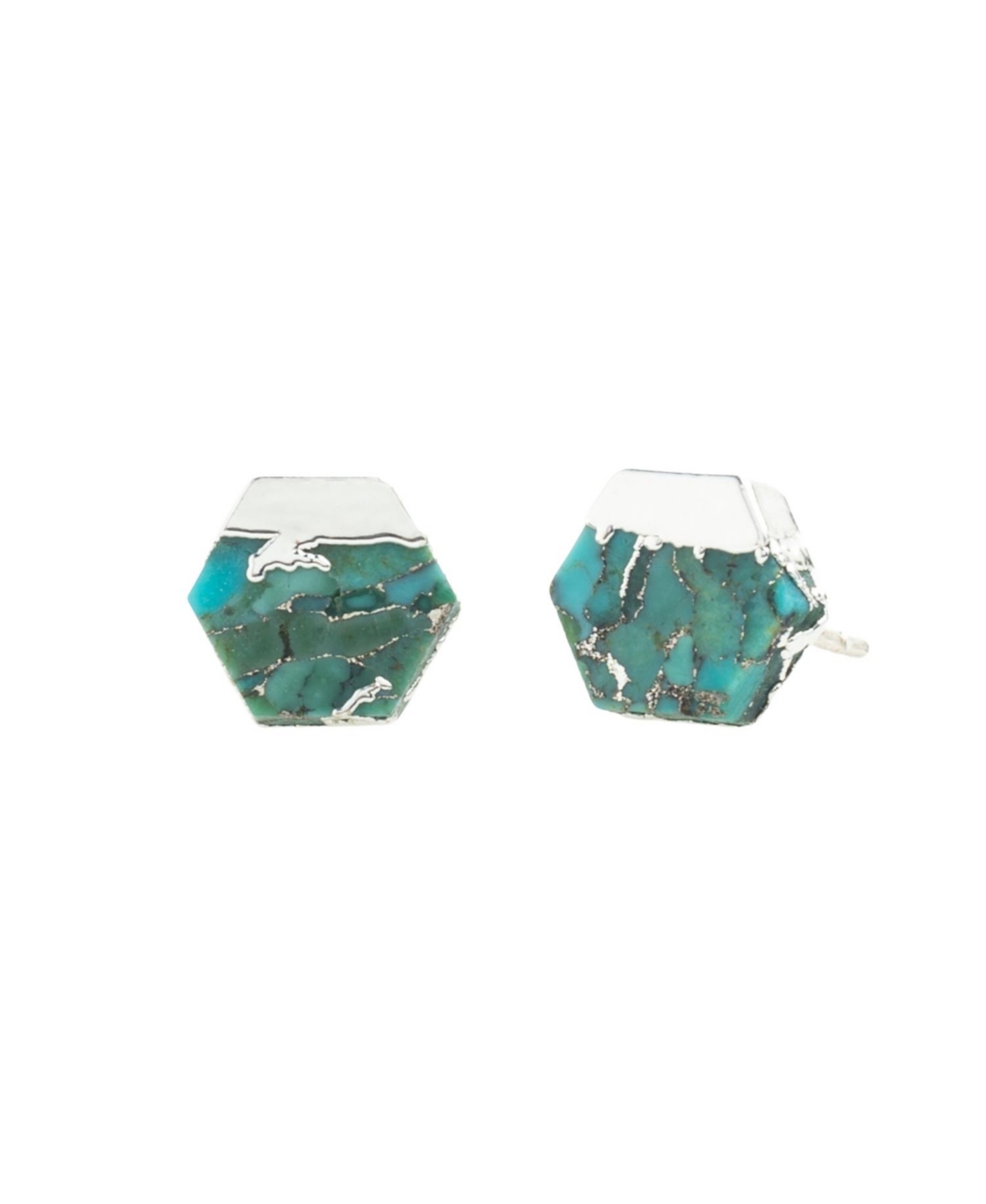 Oasis Studs in Silver